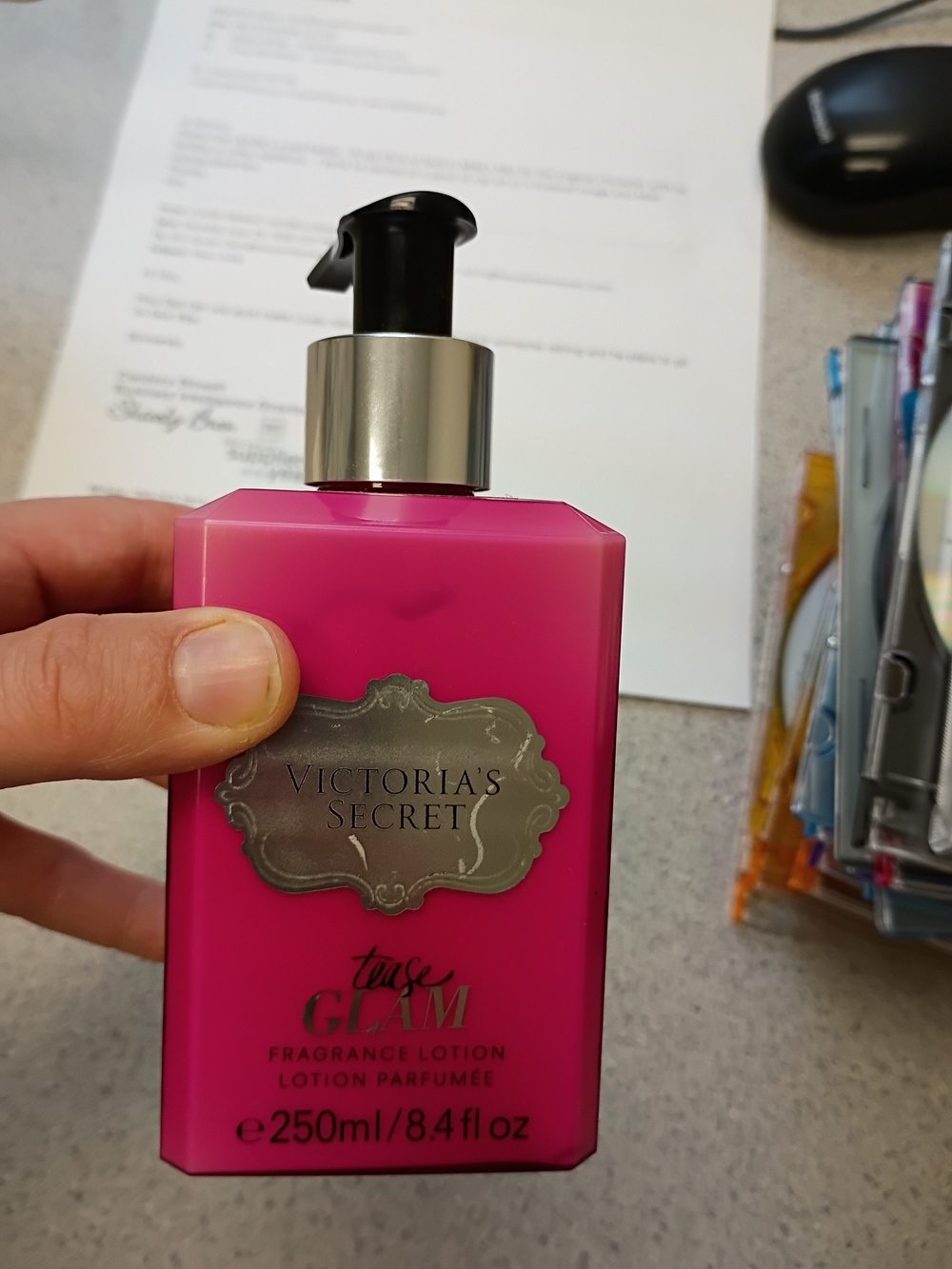 Victoria's Secret Pink Fragrance Lotion with Silver Pump
